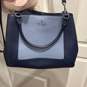 Kate Spade Dark Blue and Light Blue Shoulder Bag